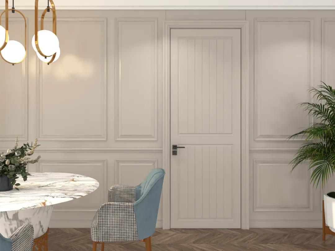 齐柏林灰色木门配什么颜色墙好看,灰色系简约木门