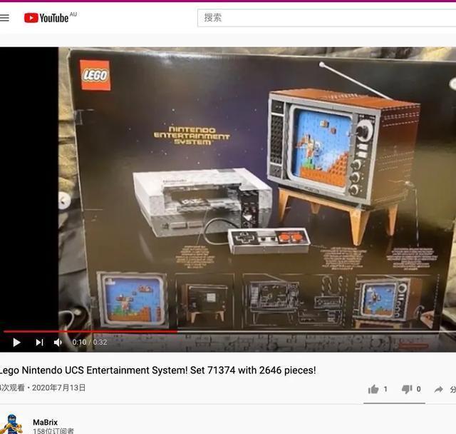 乐高71374任天堂游戏机的真正玩法,乐高任天堂游戏机红色立体展示盒