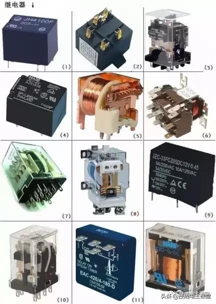 电路板电子元器件符号一览表,电子元器件图片识别符号及名称