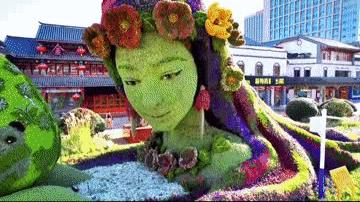 昆明立体花坛最好看的几个,美丽春城立体花坛