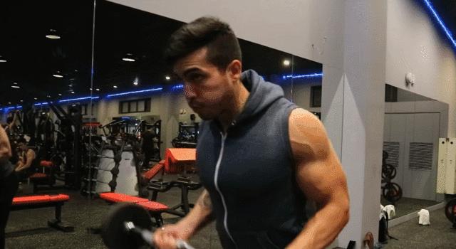 手臂健身九个动作,高中生手臂太细了怎么练粗哑铃