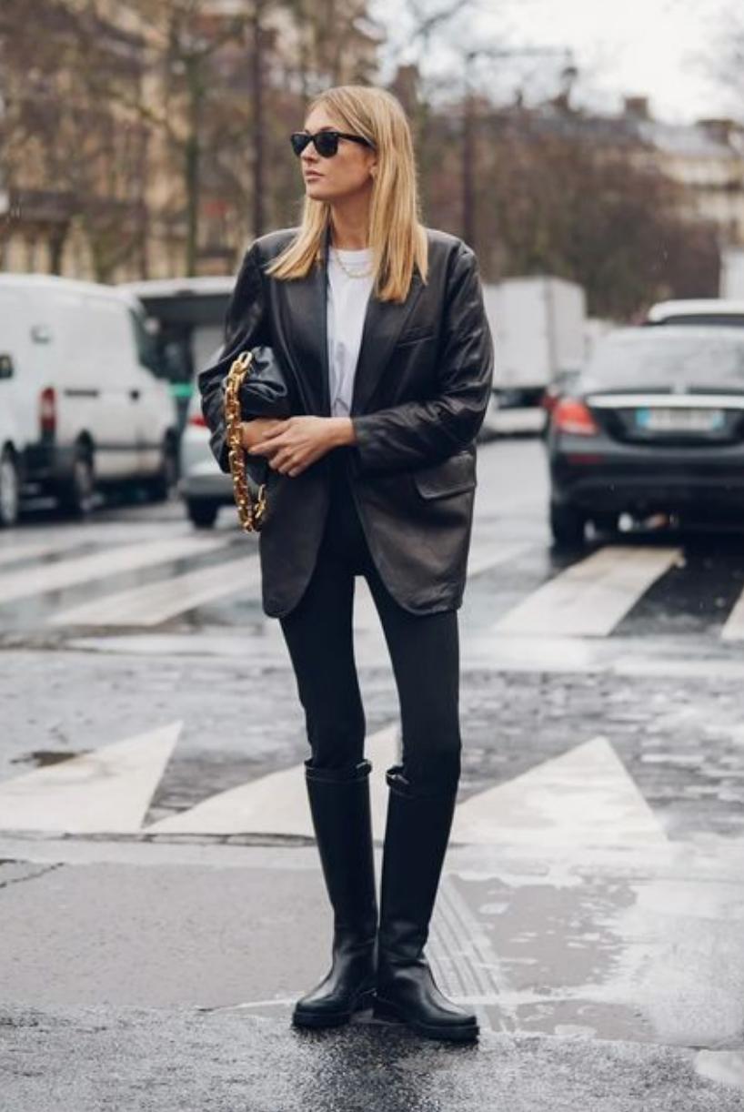 冬季显瘦裤子配靴子,现在还流行打底裤配靴子吗