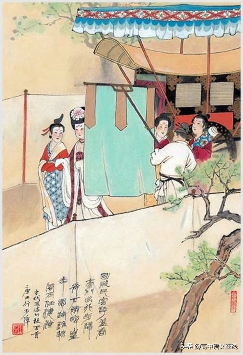 100首诗词图片,100首诗词100张风俗图太美了