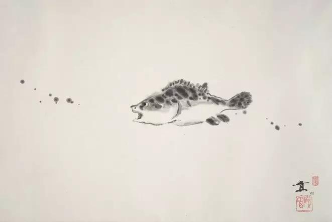 日本艺术家笔下的水墨画禅意十足,一个画水墨画很有意境的人