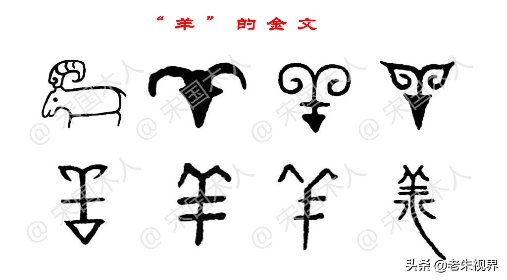 羊汉字演变过程,羊的汉字演变过程