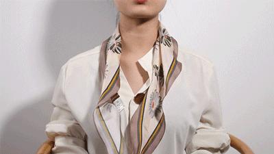 不要拒绝丝巾,正如不要拒绝春天