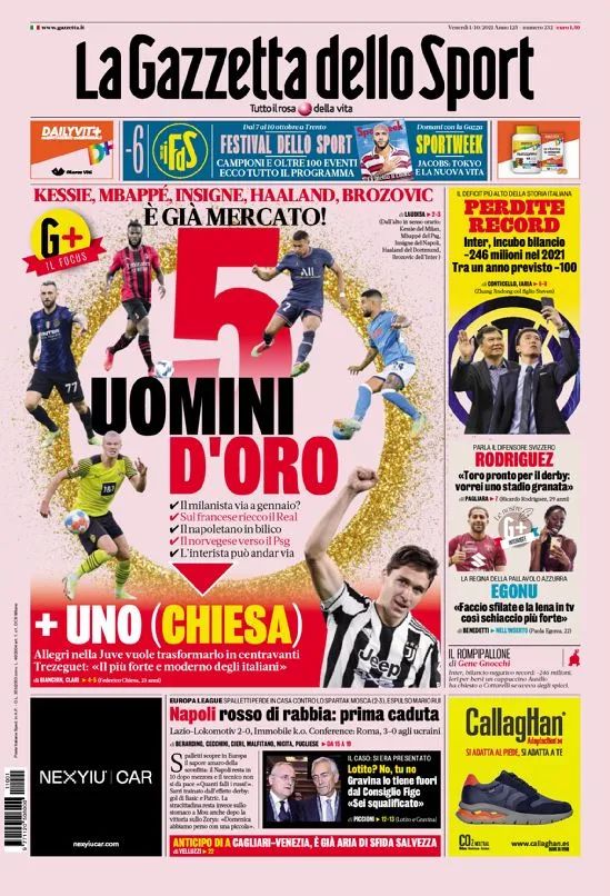 尤文c罗和夸德拉多,尤文图斯五巨头