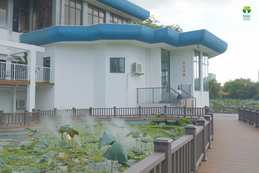 荷塘深处又添网红书院，深圳洪湖公园“荷·美空间”开门迎客