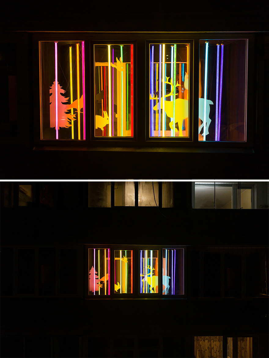 圣诞创意装饰,100种创意圣诞墙壁装饰