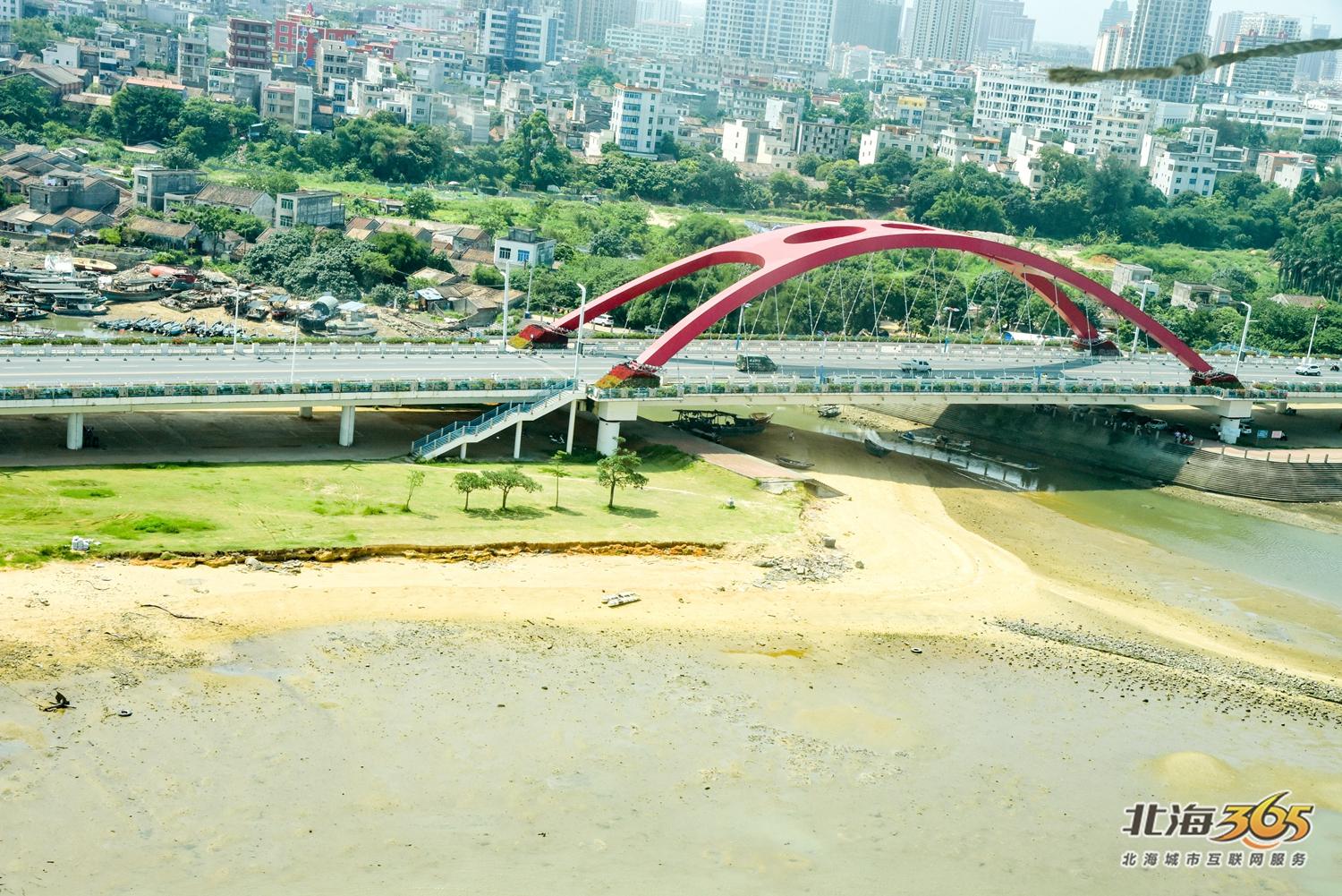 航拍北海第二湾,北海北岸震撼航拍