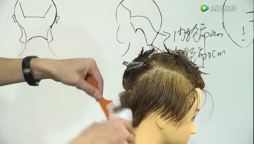 男潮流发型剪发视频教程,男士锡纸烫飞机头吹风教程