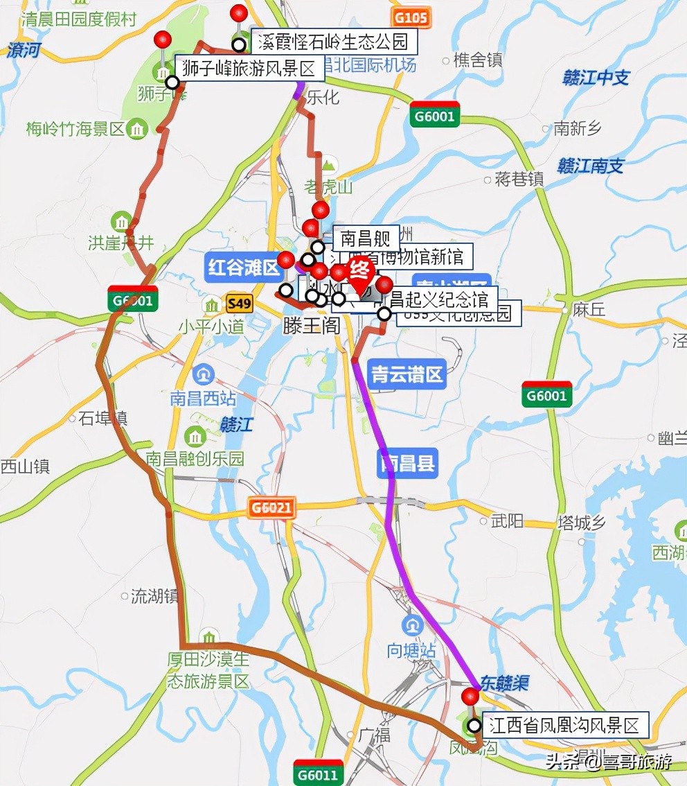 南昌周边游自驾游免费景点,北京到南昌自驾游攻略路线怎么走