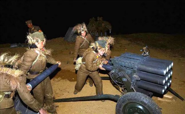 高颜值的朝鲜女兵,70年代朝鲜女兵