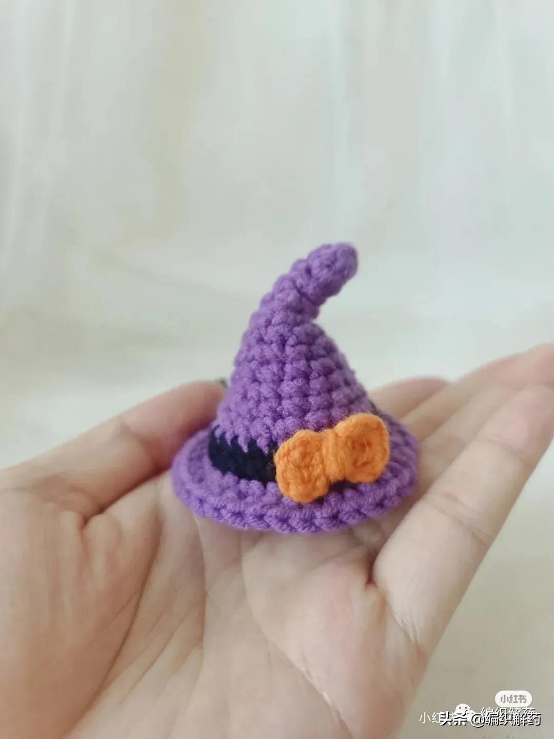 万圣节玩偶挂件钩针教程,钩针玩偶圣诞精灵图解