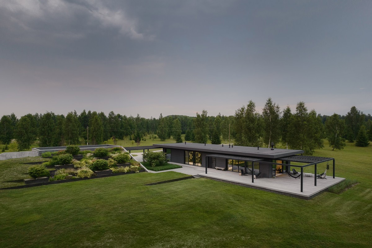 一层现代风格自建房养老,东欧老房子