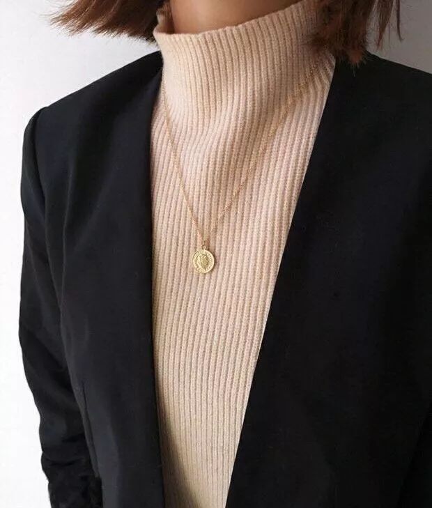 穿毛衣搭什么项链好看,毛衣和毛衣链的搭配