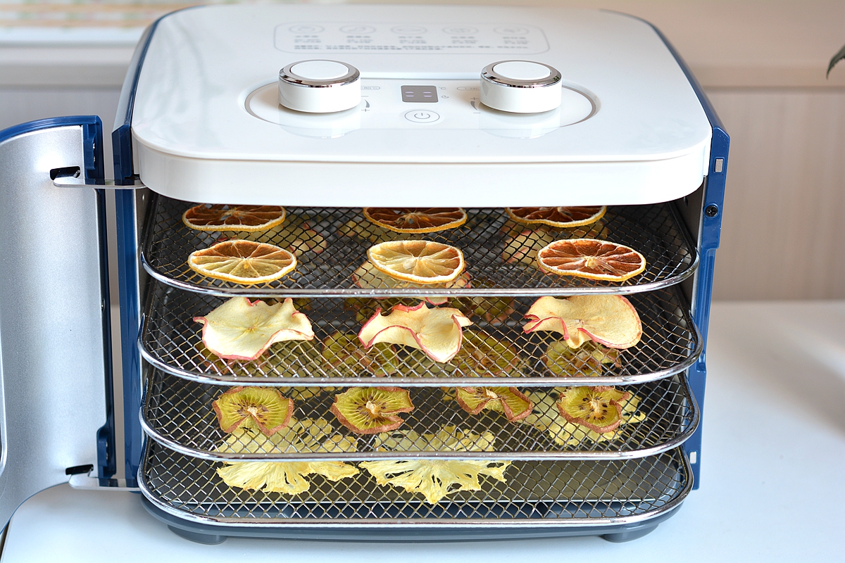 自制水果干不需要烤箱快速风干,水果干零食制作不用晒