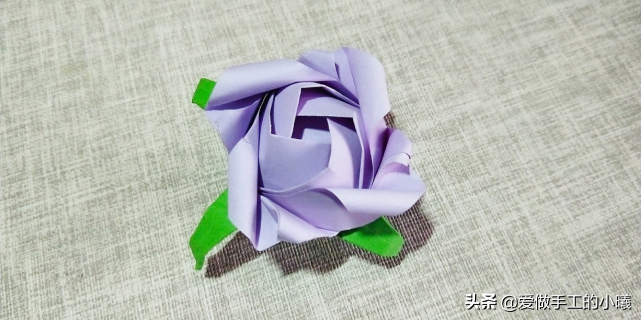 手工折纸简单又漂亮玫瑰花戒指,7-10岁折纸玫瑰花简单又好看