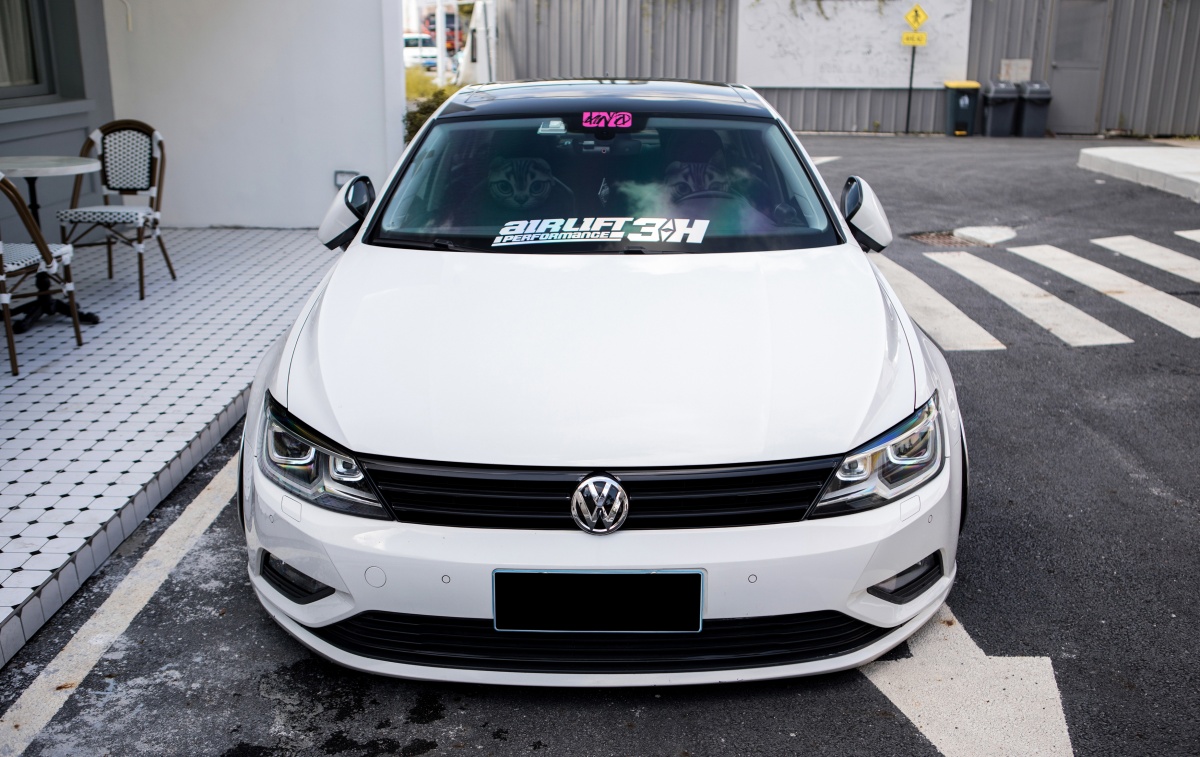 大众凌渡不仅可以很辣,改装后还可以变得又白又胖