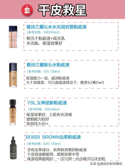超平价粉底液50以内混油皮,粉底液推荐油皮敏感痘肌夏季