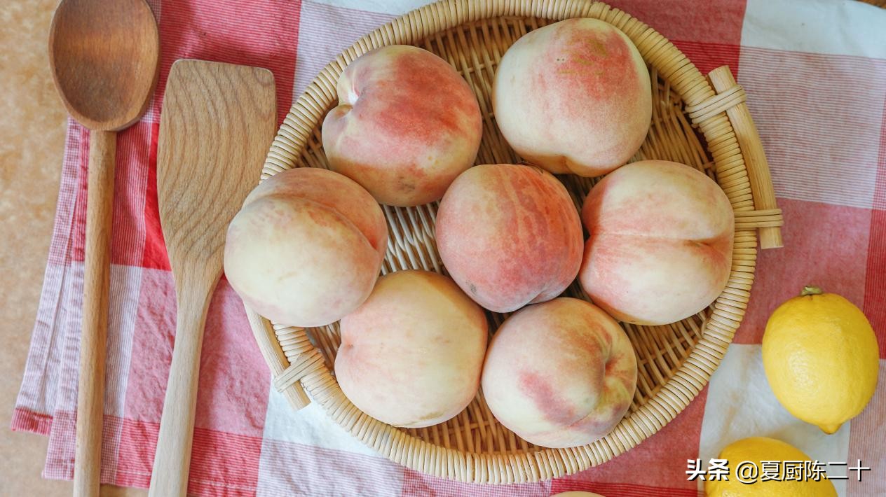 自制蜜桃乌龙茶果酱,自制蜜桃原汁