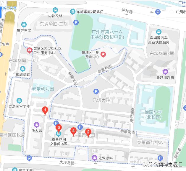 黄埔区怡园小学对应小区,广州黄埔怡园小学有什么楼盘