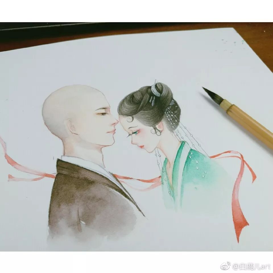 玉手青丝美女图片,一袭白衣清冷出尘的古风美人