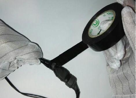 户外监控接线如何防水,室外监控网口电源防水