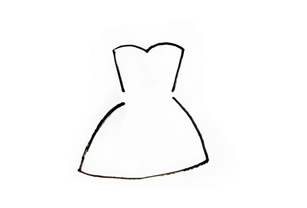 简笔画衣服教程幼儿园,衣服简单亲子简笔画