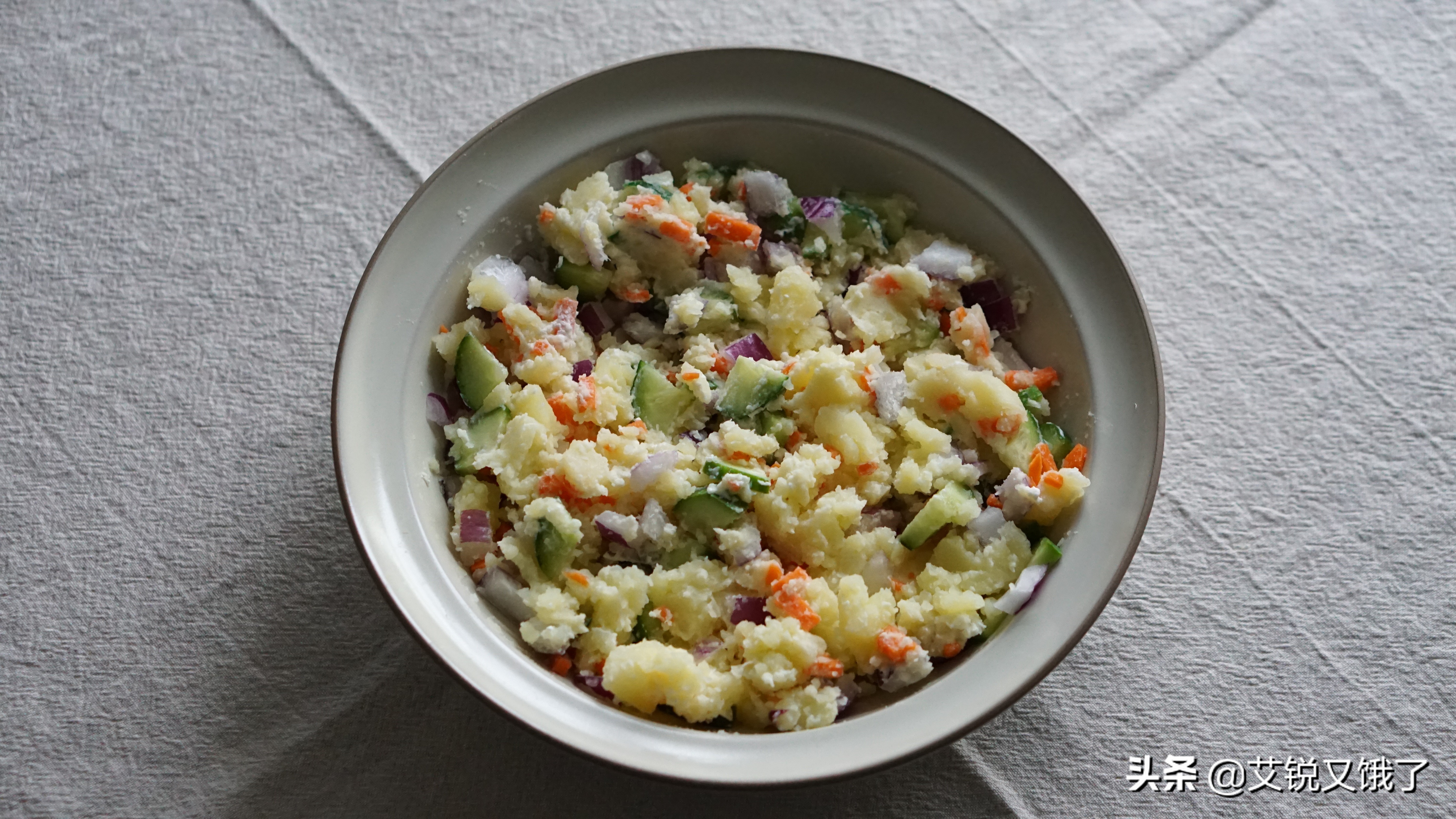 没有沙拉酱怎么做土豆沙拉,蛋黄酱土豆沙拉