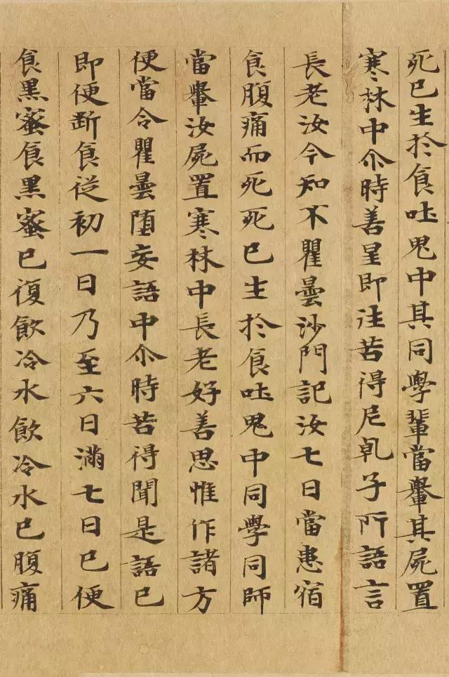 隋人的经书体放大20倍，真的是美不胜收！值得学习！