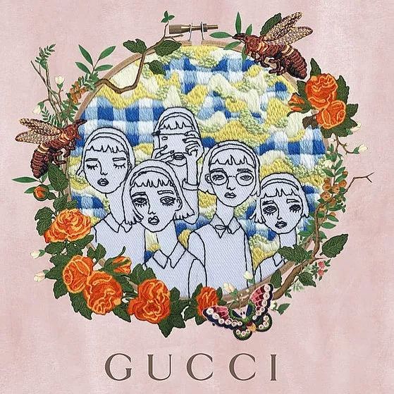 姑娘带着针线去旅游,刺绣记录最美风景，Gucci都找她合作！