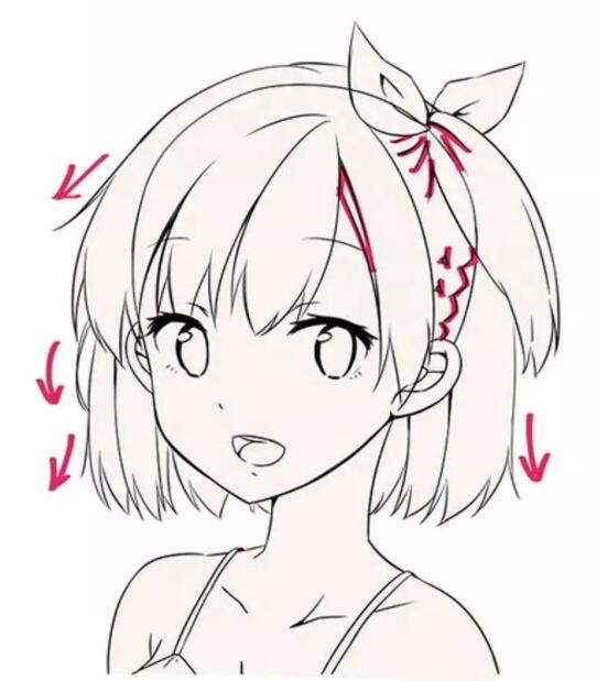 幼儿画头发怎么画,画完脸型怎么画头发