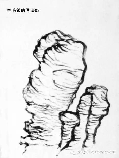 北派山水画山石画法,山水画技法山石的基本画法解析