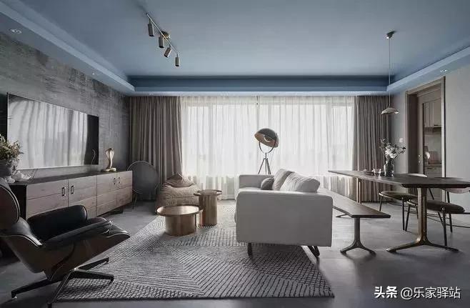 30平米客厅轨道灯照明效果,经典款轨道灯效果图