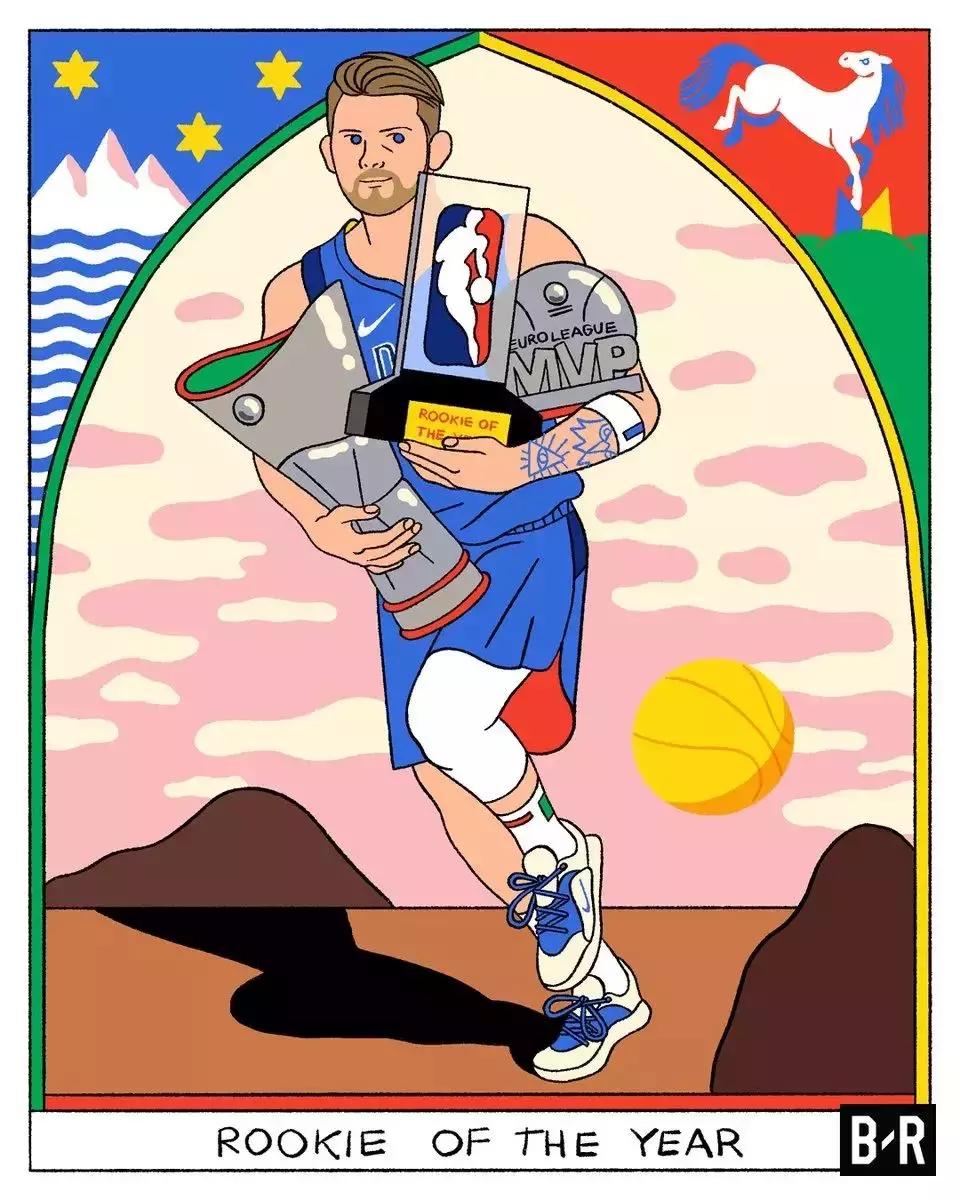 东契奇当选最佳球员,2018-2019赛季最佳新秀东契奇