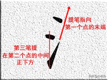 硬笔楷书三点水写时注意什么,三点水必须要注意这几点