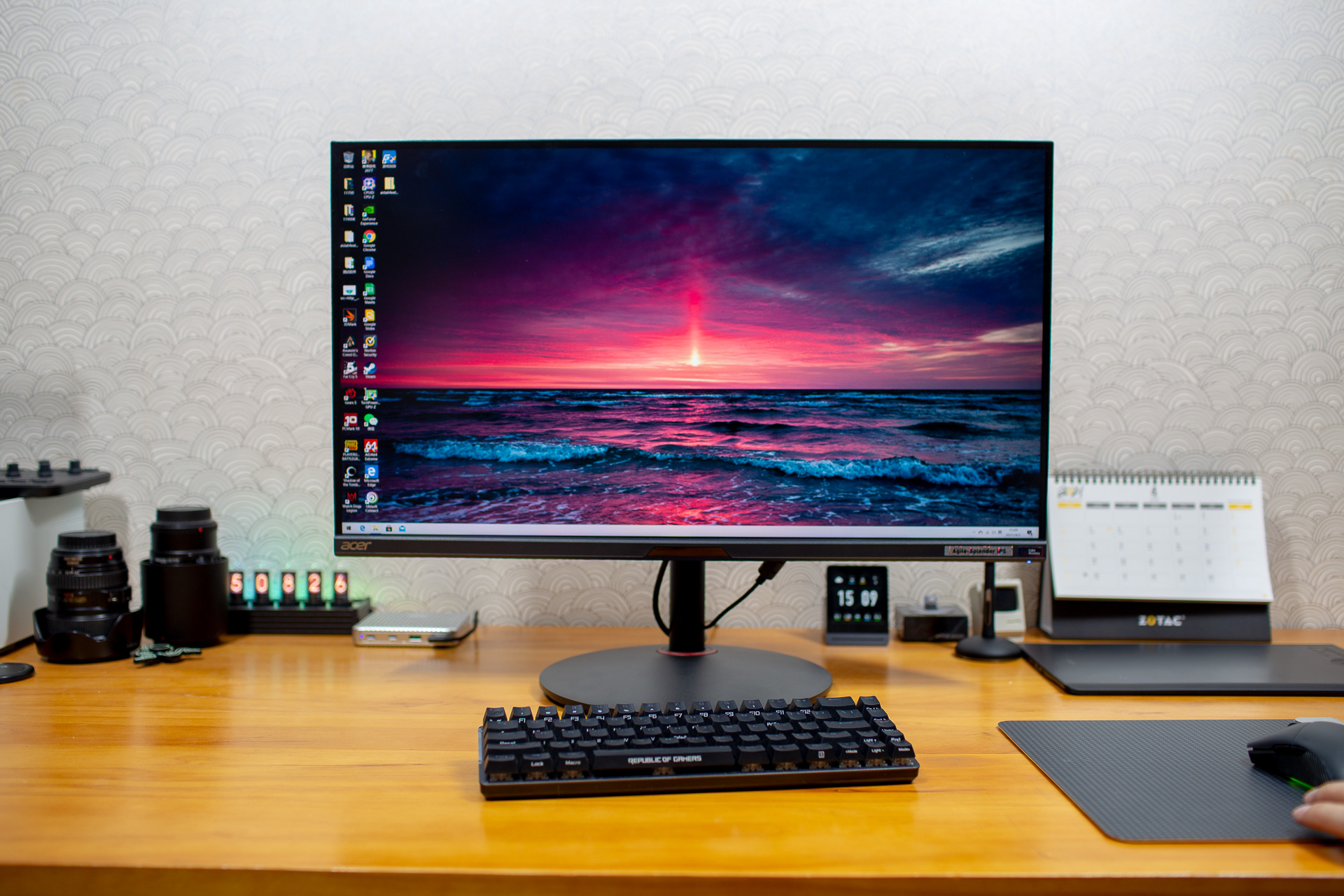 宏碁xv282k显示器接口,宏碁2k曲面显示器评测