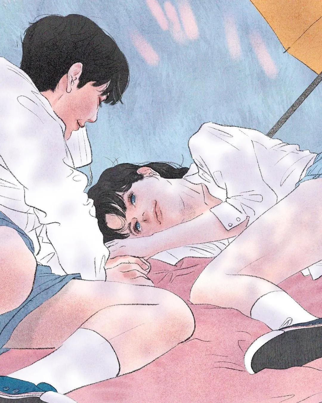 虐哭！韩国小伙用插画撩拨10万粉丝，网友：“这波狗粮”真酸啊