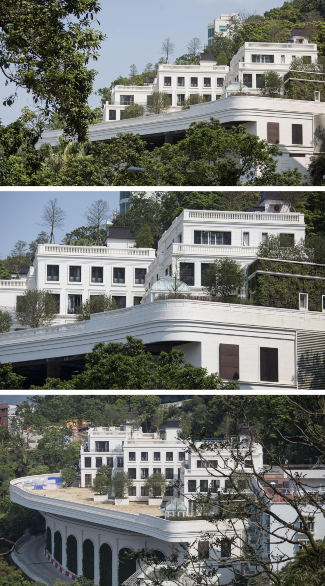 李兆基豪宅面积18亿买地,香港山顶李兆基别墅航拍