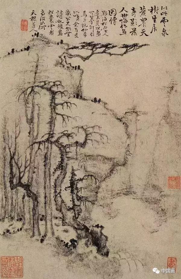 枯笔讲解,赏析枯笔