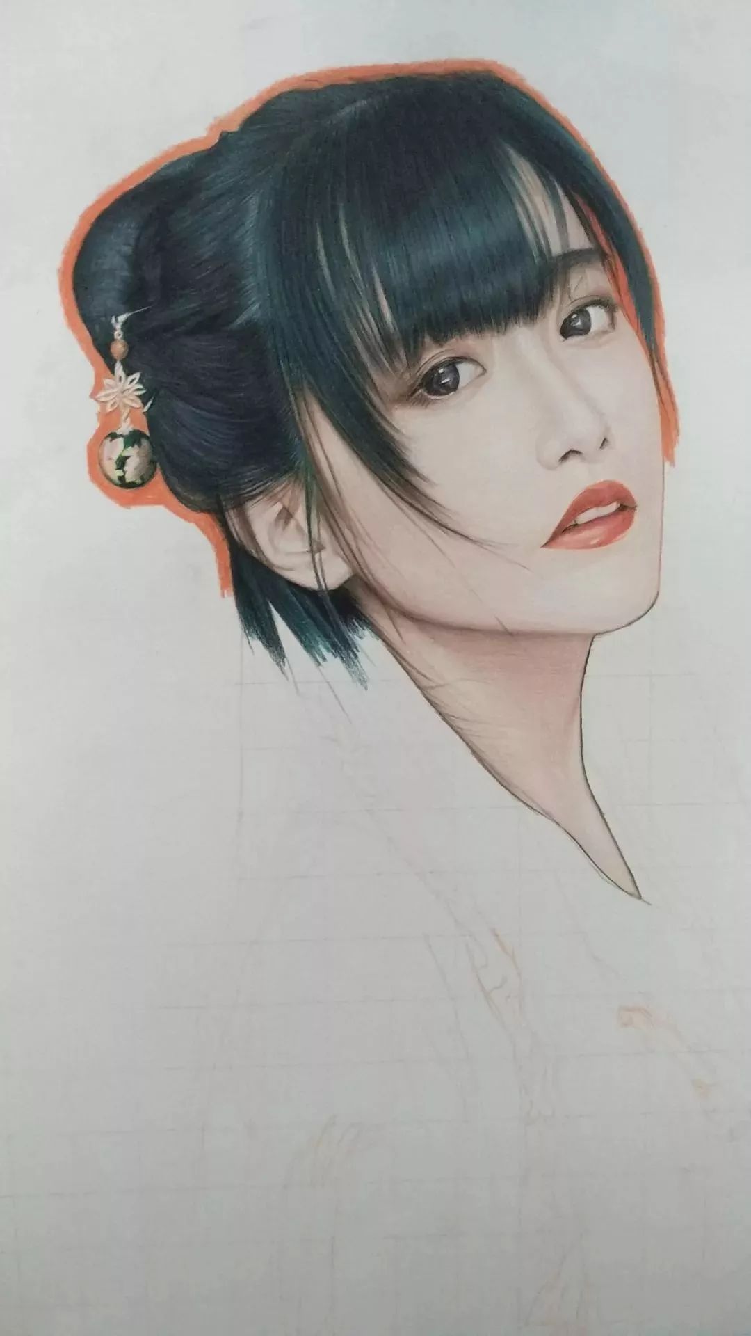 彩铅画完整古风唯美女子教程复杂,彩铅如何画出高级感教程