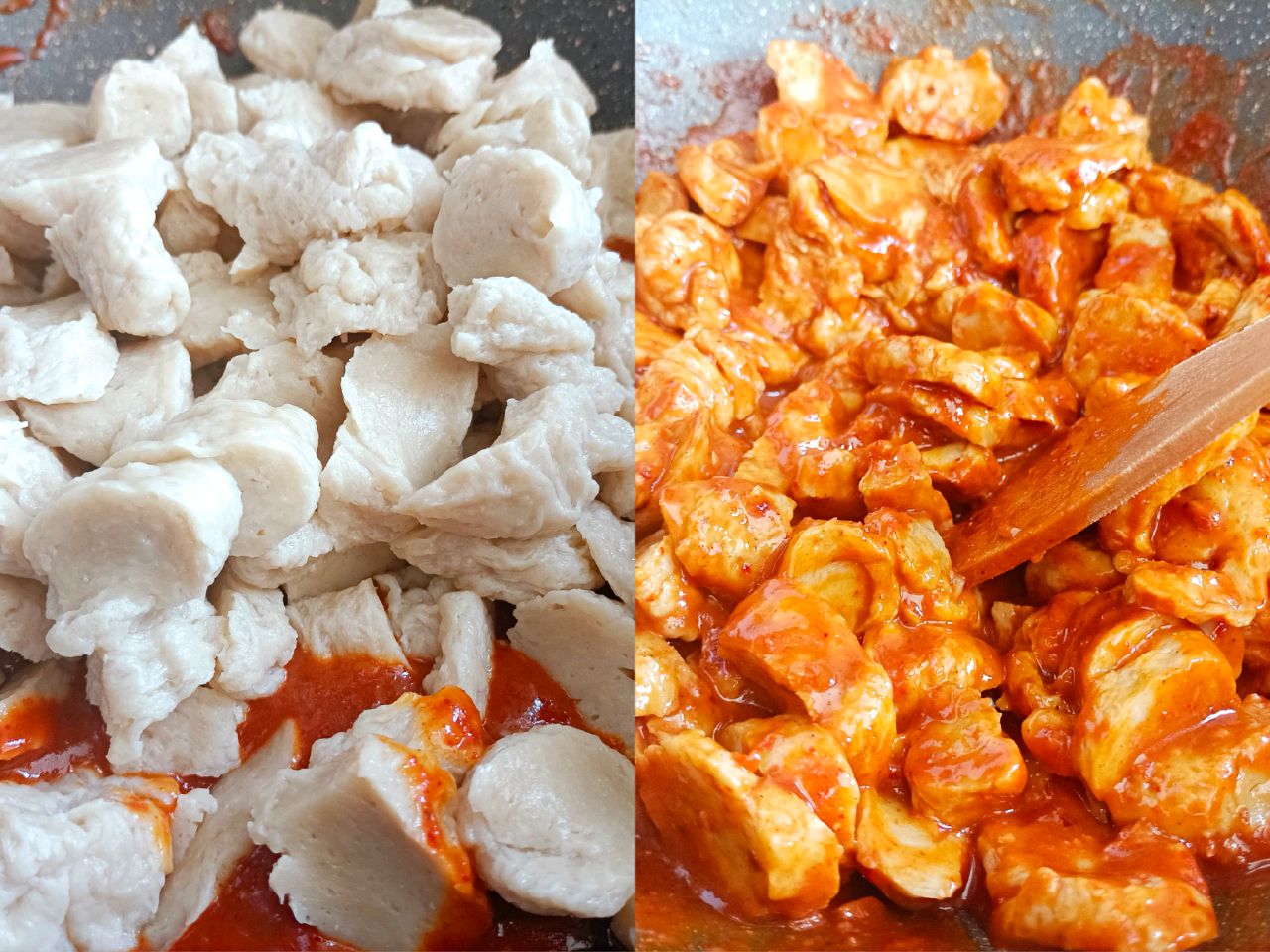 简单版烤面筋红油上色,正宗香辣烤面筋