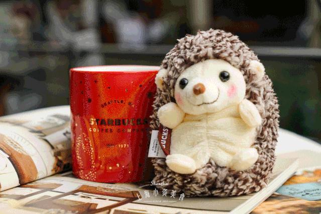 星巴克刺猬冷萃保温杯,星巴克保温杯小刺猬