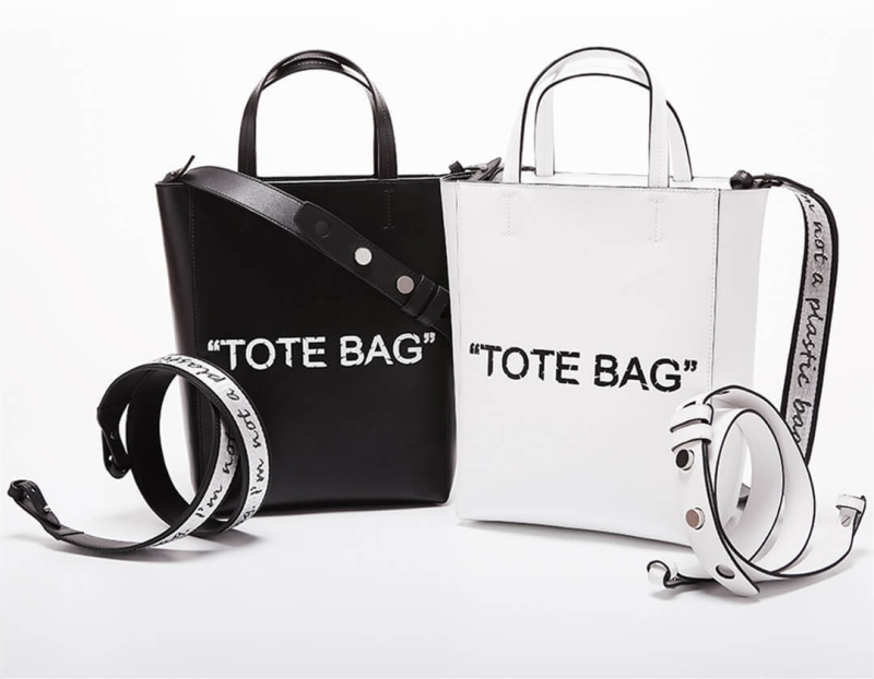 COACH蓝色字母托特包,迷你款托特包