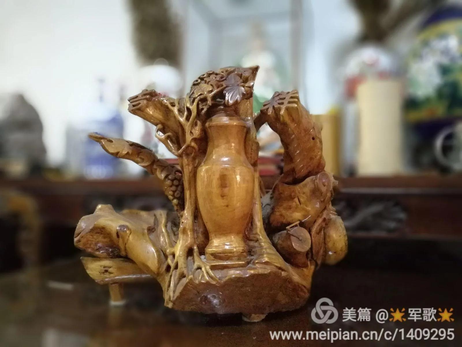 妙趣天成的根雕艺术,醉心根雕艺术图