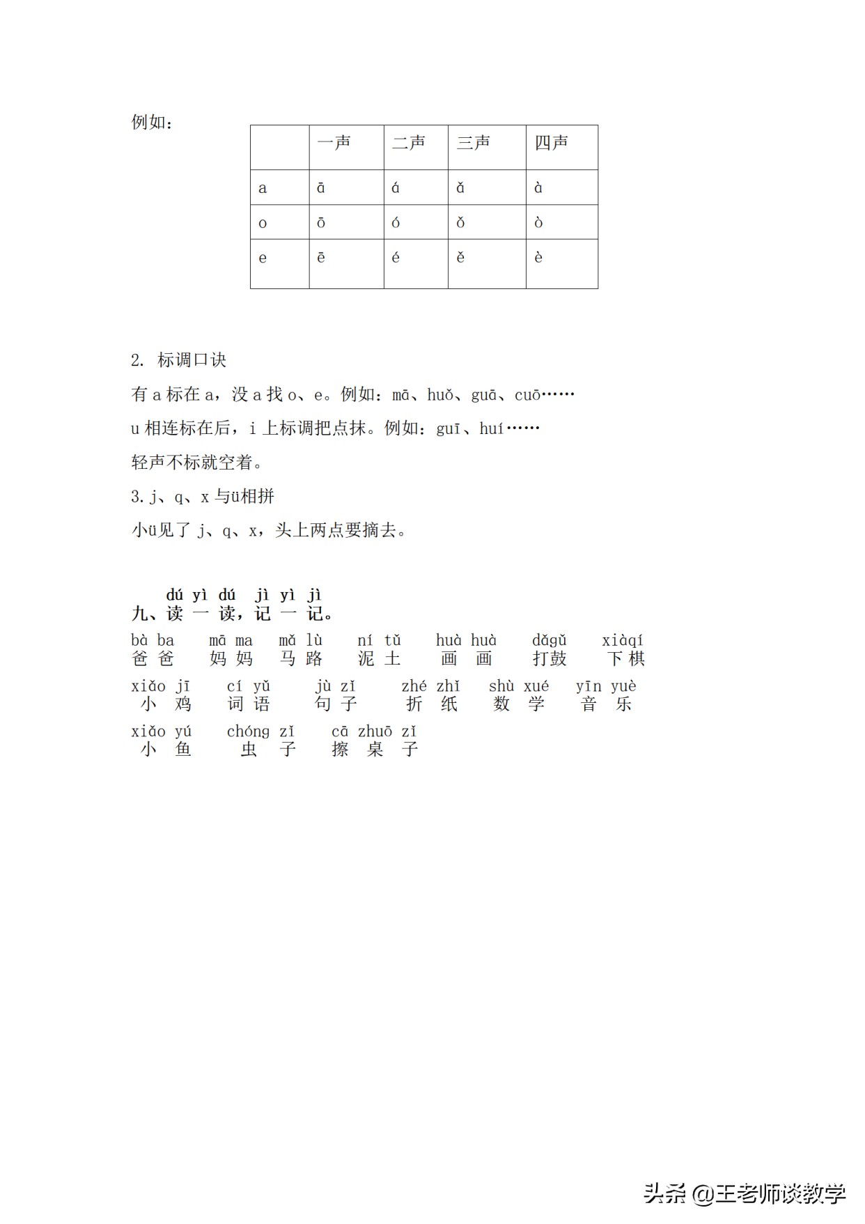 一年级语文上册第2单元知识点,一年级语文第二单元要掌握的文字