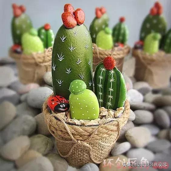 创意石头画简单又有趣,石头创意手工画