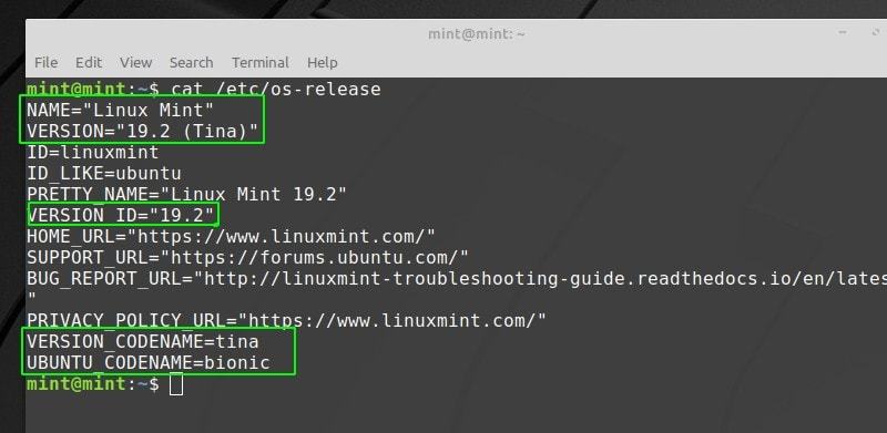 如何查看LinuxMint版本号和代号