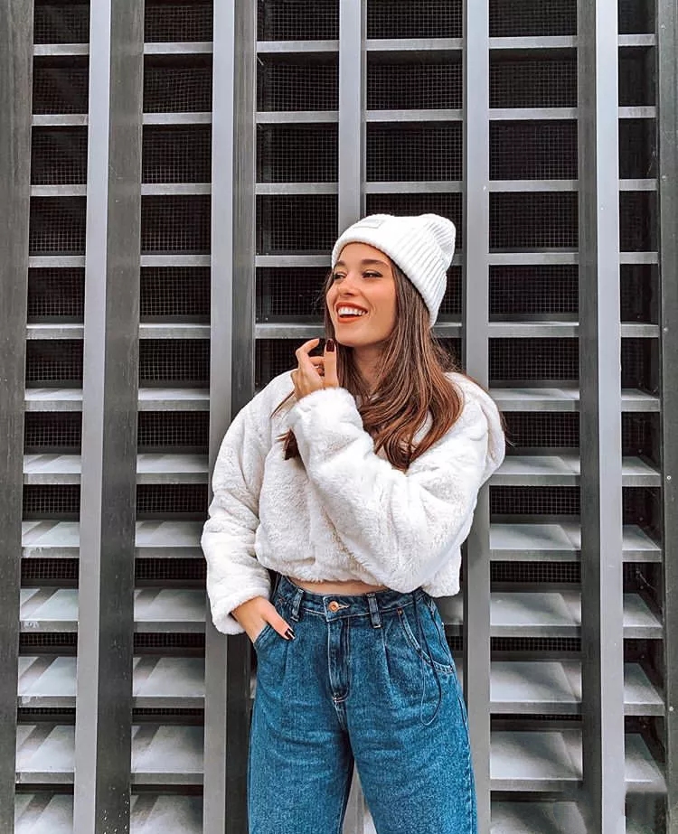 大码显瘦羊羔毛外套,羊羔毛外套的有效穿搭